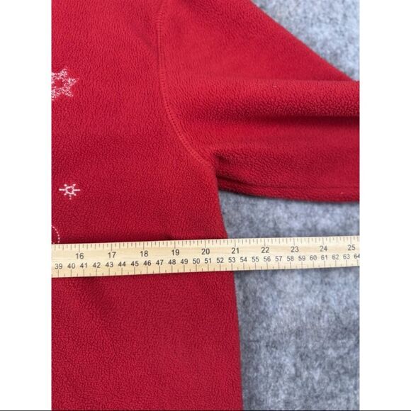 Disney Sweater Women's Medium Red Mickey Mouse Print Polyester Fleece Pullover - Picture 7 of 7